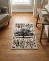 Coastal Haven Collection Area Rug -  Coastline Rectangle Beige  lifestyle 12