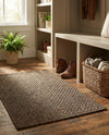 Sahara Sands Collection Area Rug -  Rosetta Rectangle Brown  lifestyle 15