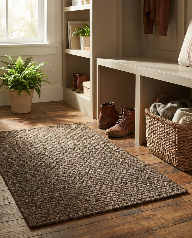 Sahara Sands Collection Area Rug -  Rosetta Rectangle Brown  lifestyle 15