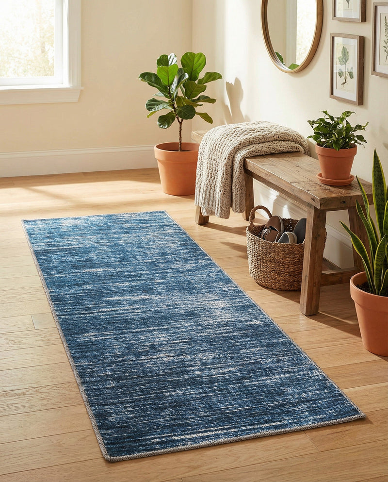 Sahara Essence Collection Area Rug - Oasis (Blue) Runner Blue  lifestyle 59