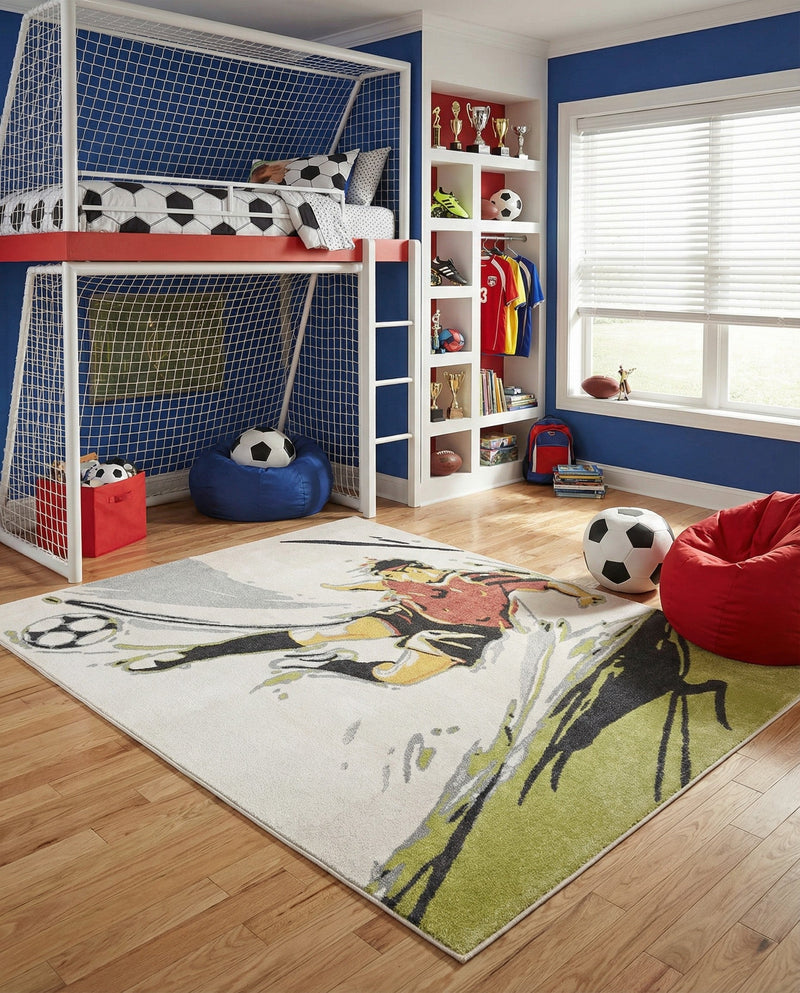 Wonder Tykes Collection Area Rug -  Mirage Rectangle Gray  lifestyle 13