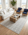 Seaside Haven Rugs Collection Area Rug - Sapphire (Gray) Rectangle Gray  lifestyle 26