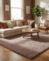Eternal Plush Oasis Collection Area Rug -  Tranquility (Khaki) Rectangle Khaki  lifestyle 23