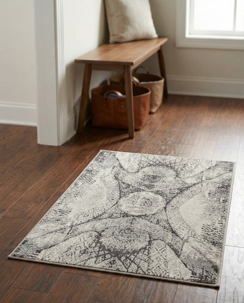 Riviera Elegance Collection Area Rug -  Nice Rectangle Dark Gray  lifestyle 22