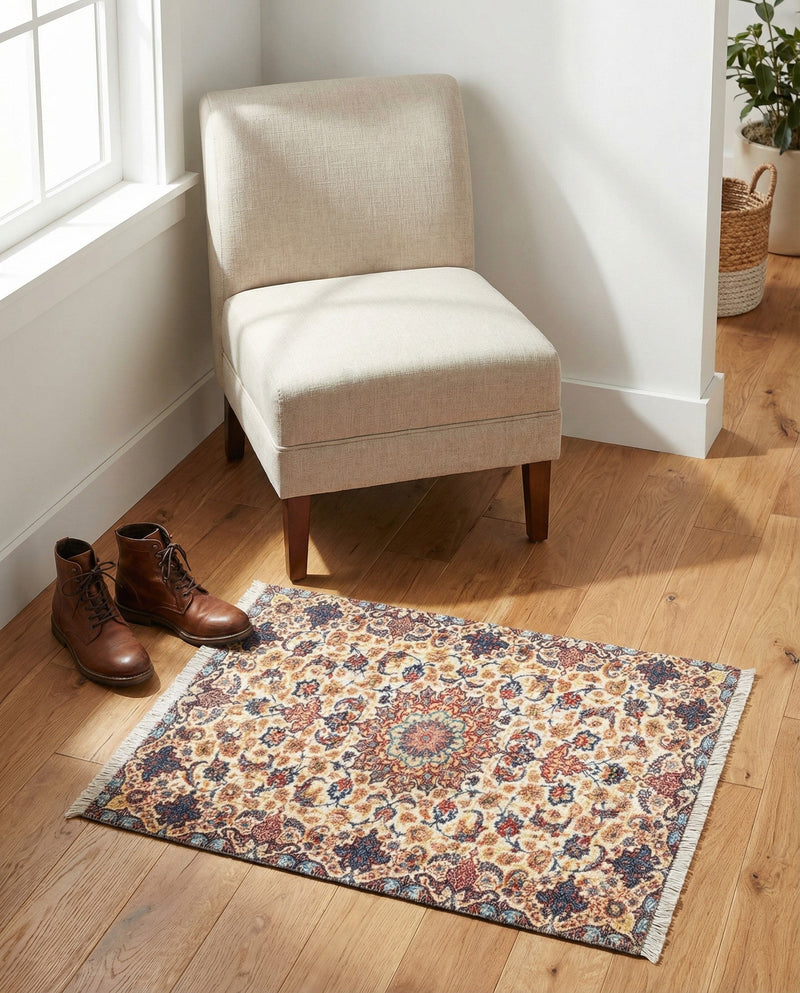 Bazaar Chic Collection Area Rug -  Meknes Rectangle Beige  lifestyle 7