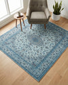 Bazaar Chic Collection Area Rug -  El Jadida Square Blue  lifestyle 41