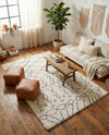 Casablanca Comfort Collection Area Rug -  Fez Rectangle Pure Ivory  lifestyle 28