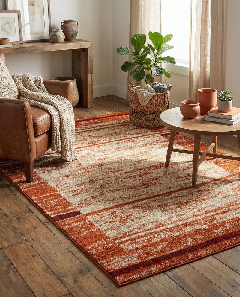 Autumn Meadow Collection Area Rug -  Nutmegwood Rectangle Beige  lifestyle 34