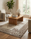 Sanctuary Retreat Collection Area Rug - Haven Rectangle Chocolate Brown  lifestyle 40