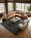 Majestic Manor Collection Area Rug - Versailles (Slate) Rectangle Slate  lifestyle 39