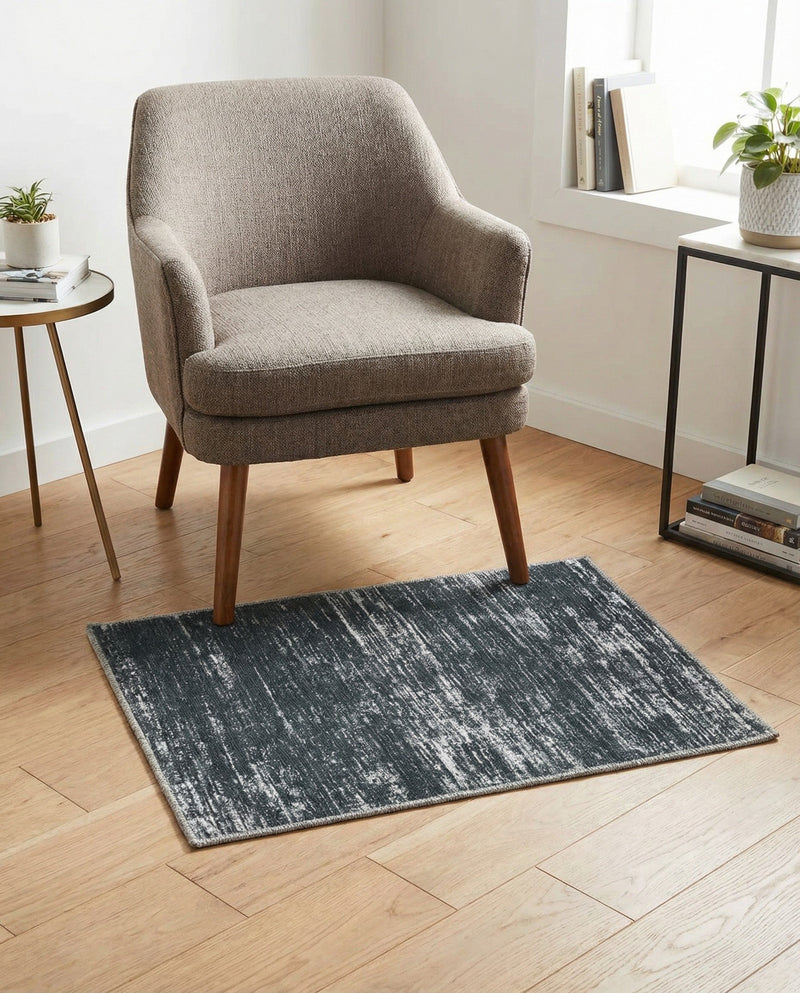 Sahara Essence Collection Area Rug - Oasis (Black) Rectangle Black  lifestyle 4