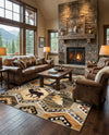 Frontier Trails Collection Area Rug -  Mesa Rectangle Blue  lifestyle 26