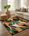 Seaside Blooms Collection Area Rug -  Tivoli Rectangle Multi  lifestyle 29