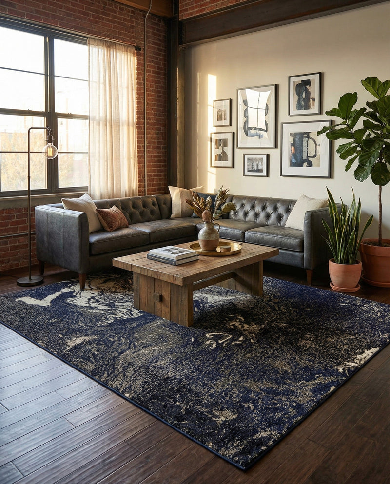 Autumnal Tapestry Collection Area Rug -  Slateville Rectangle Gray  lifestyle 12