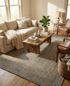 Highland Woven Jute Collection Area Rug - Glenmore (Gray) Rectangle Gray  lifestyle 10