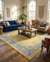 Caribbean Breeze Collection Area Rug -  Andros Rectangle Yellow  lifestyle 21