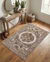 Sanctuary Retreat Collection Area Rug -  Enclave Rectangle Chocolate Brown  lifestyle 14