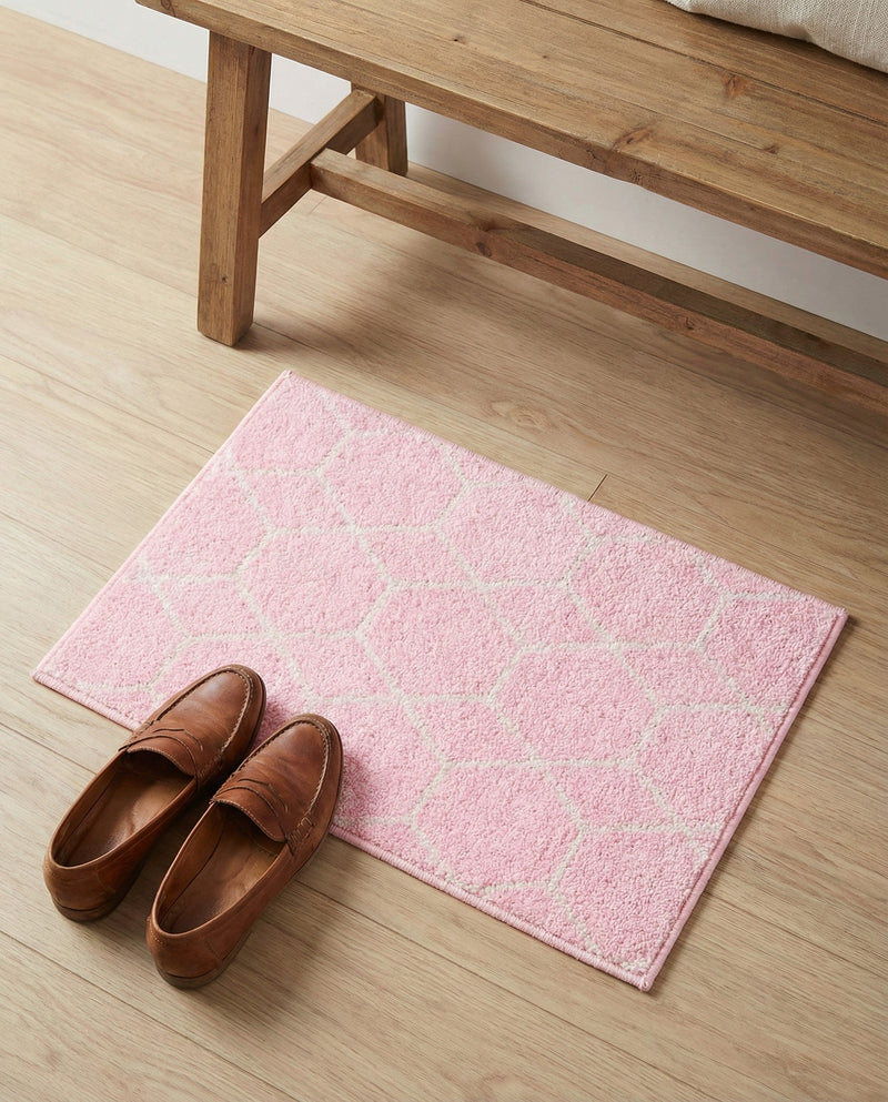 Trellis Mosaic Collection Area Rug - Arborville (Light Pink) Rectangle Light Pink  lifestyle 21