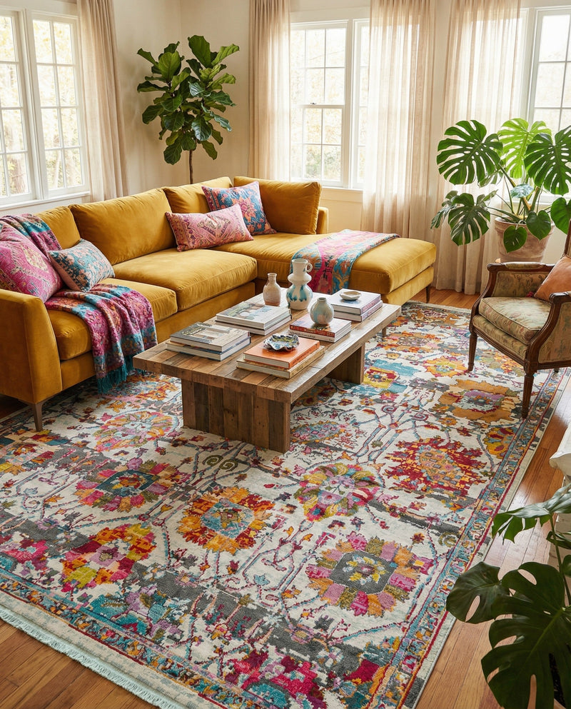 Arcadia Rugs Collection Area Rug -  Elysium Rectangle Multi  lifestyle 4