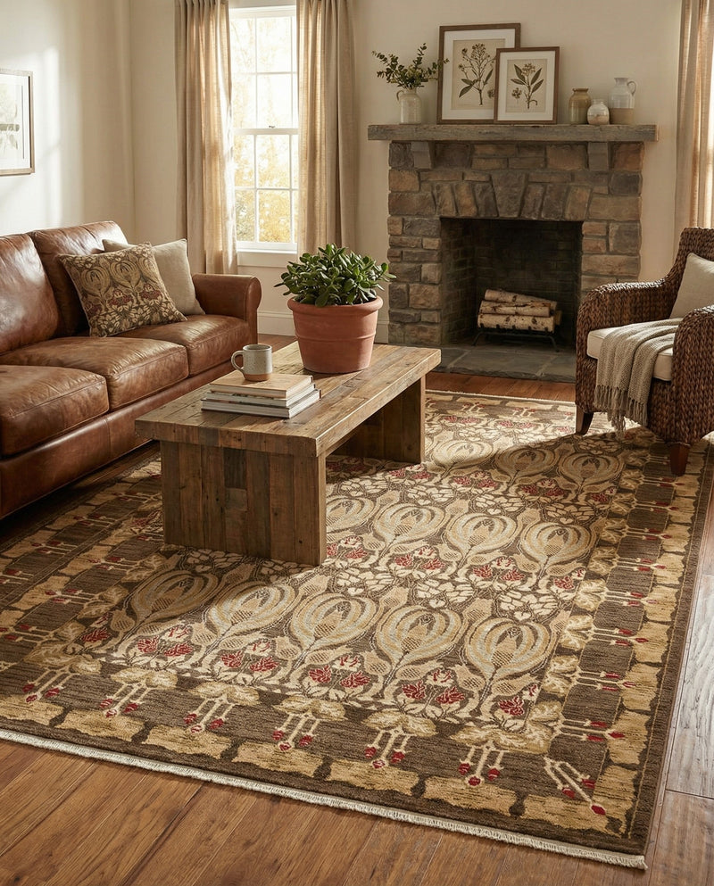 Chelsea Elegance Collection Area Rug -  Brompton (Brown) Rectangle Brown  lifestyle 39