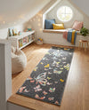 Wonder Tykes Collection Area Rug -  Carnival Runner Charcoal Gray  lifestyle 53