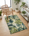 Seaside Blooms Collection Area Rug -  Ivy Rectangle Green  lifestyle 35