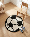 Whimsy Wonders Wool Collection Area Rug -  Volcano Round Black and White  lifestyle 14