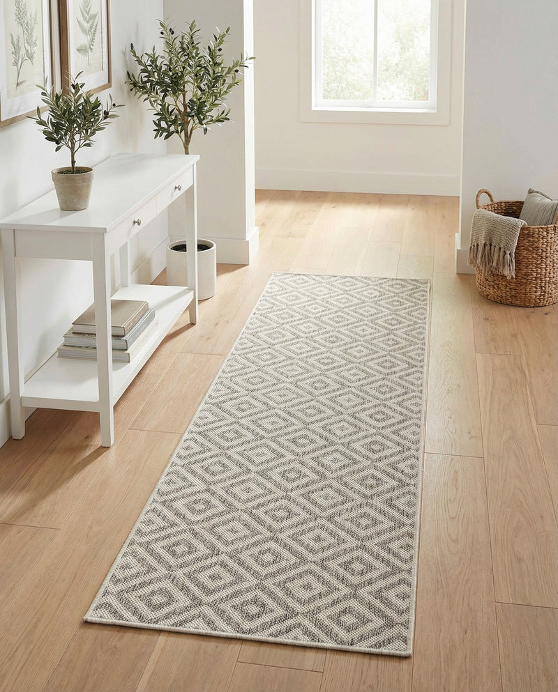 Urban Oasis Rugs Collection Area Rug -  Rooftop (Light Gray) Runner Light Gray  lifestyle 51