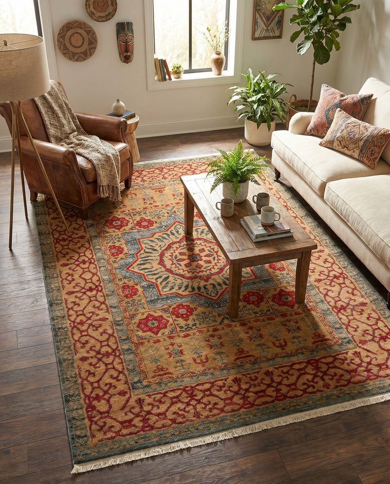 Ottoman Elegance Collection Area Rug -  Cappadocia Rectangle Light Blue  lifestyle 18