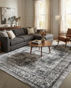 Geneva Terrace Collection Area Rug -  Vevey Rectangle Gray  lifestyle 16