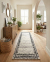 Marrakech Mosaic Collection Area Rug -  Sahara Runner Black and White  lifestyle 68