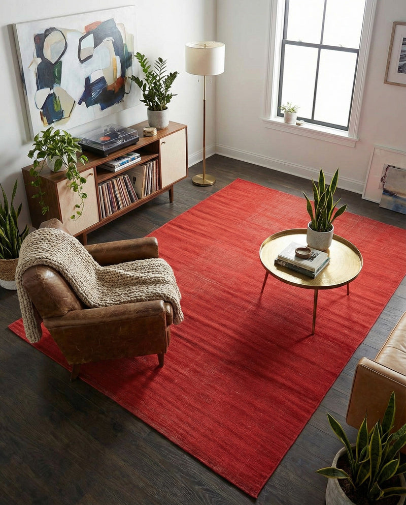 Soho Elegance Collection Area Rug - Chelsea (Burgundy) Rectangle Burgundy  lifestyle 10