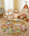 Wonder Tykes Collection Area Rug -  Groove Round Multi  lifestyle 44