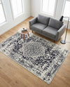 Georgetown Rugs Collection Area Rug - Dupont (Blue) Rectangle Blue  lifestyle 15