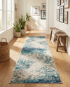 Colorburst Oasis Collection Area Rug -  Tropic Runner Blue  lifestyle 75