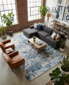 Dresden Elegance Collection Area Rug -  Pirna Rectangle Blue  lifestyle 20
