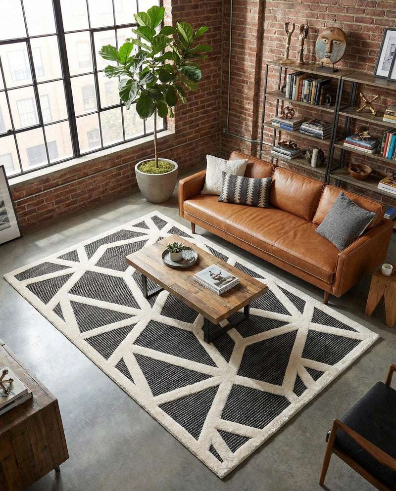 Monochrome Collection Area Rug -  Onyx Rectangle Gray  lifestyle 37
