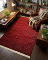 Samarkand Elegance Collection Area Rug -  Konye-Urgench Rectangle Red  lifestyle 11