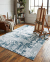 Cathedral Elegance Collection Area Rug -  Basilica Rectangle Navy Blue  lifestyle 31