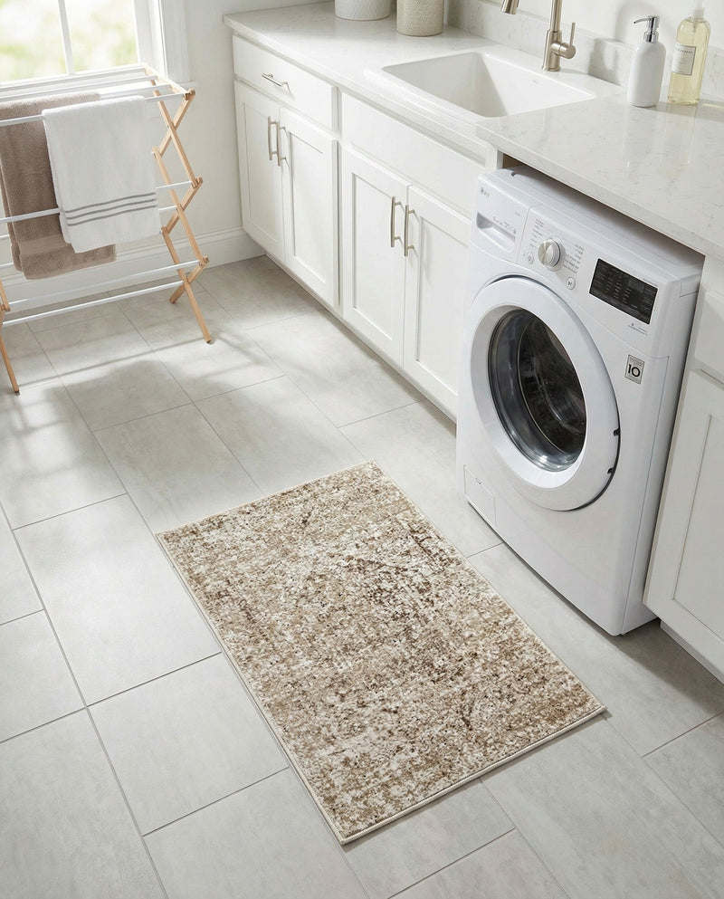 Coastal Manor Collection Area Rug -  Wavecrest Rectangle Beige  lifestyle 19