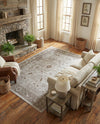 Horizon Collection Area Rug -  Apex (Light Gray) Rectangle Light Gray  lifestyle 29