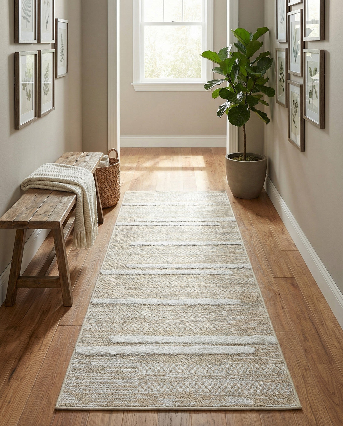 Cathedral Elegance Collection Area Rug - Chapel Runner Ivory  lifestyle 198