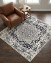 Georgetown Rugs Collection Area Rug - Dupont (Blue) Square Blue  lifestyle 58