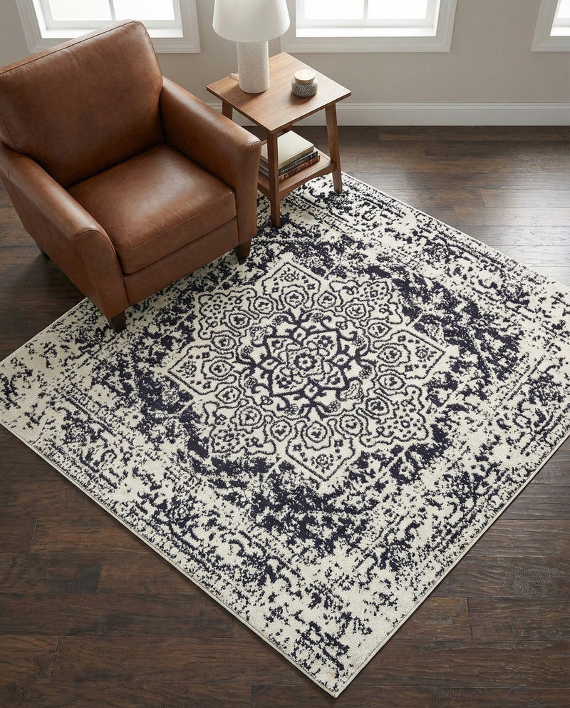 Georgetown Rugs Collection Area Rug - Dupont (Blue) Square Blue  lifestyle 58
