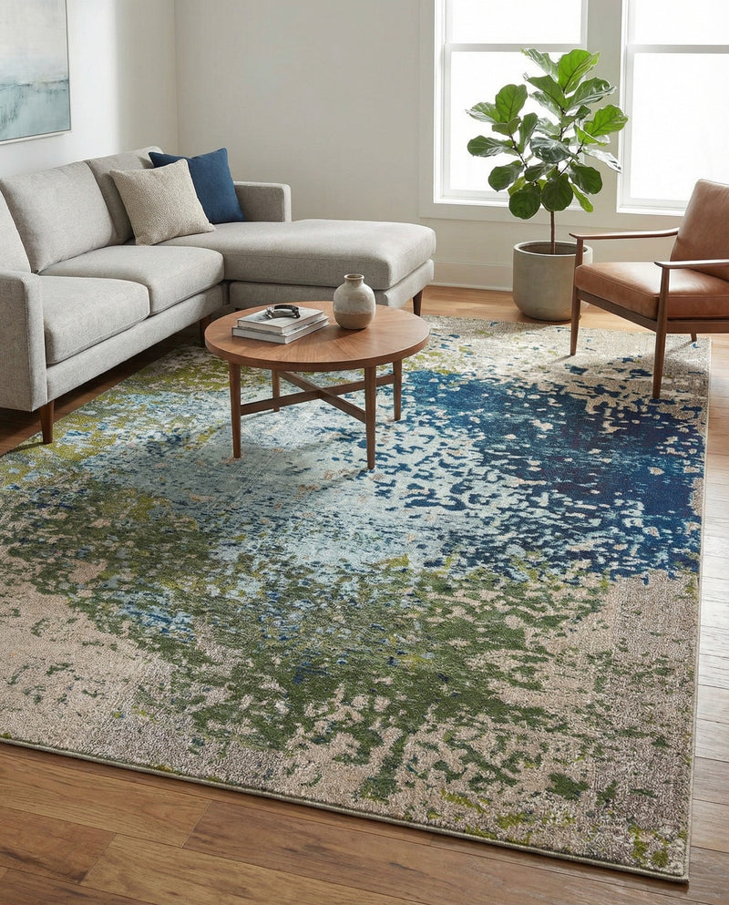 Marrakesh Elegance Collection Area Rug -  Boujad Rectangle Blue  lifestyle 4