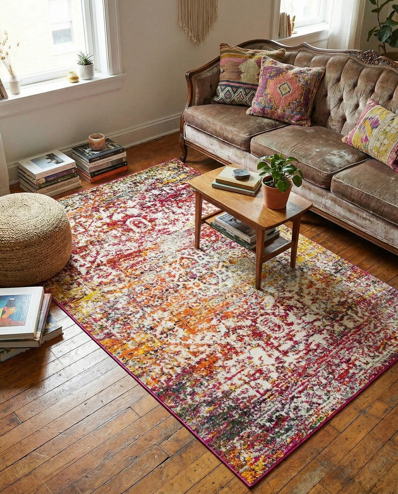 Georgetown Rugs Collection Area Rug - Dupont (Multi) Rectangle Multi  lifestyle 21