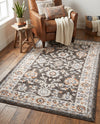 Savannah Elegance Collection Area Rug - Augusta (Fume Gray) Rectangle Fume Gray  lifestyle 6