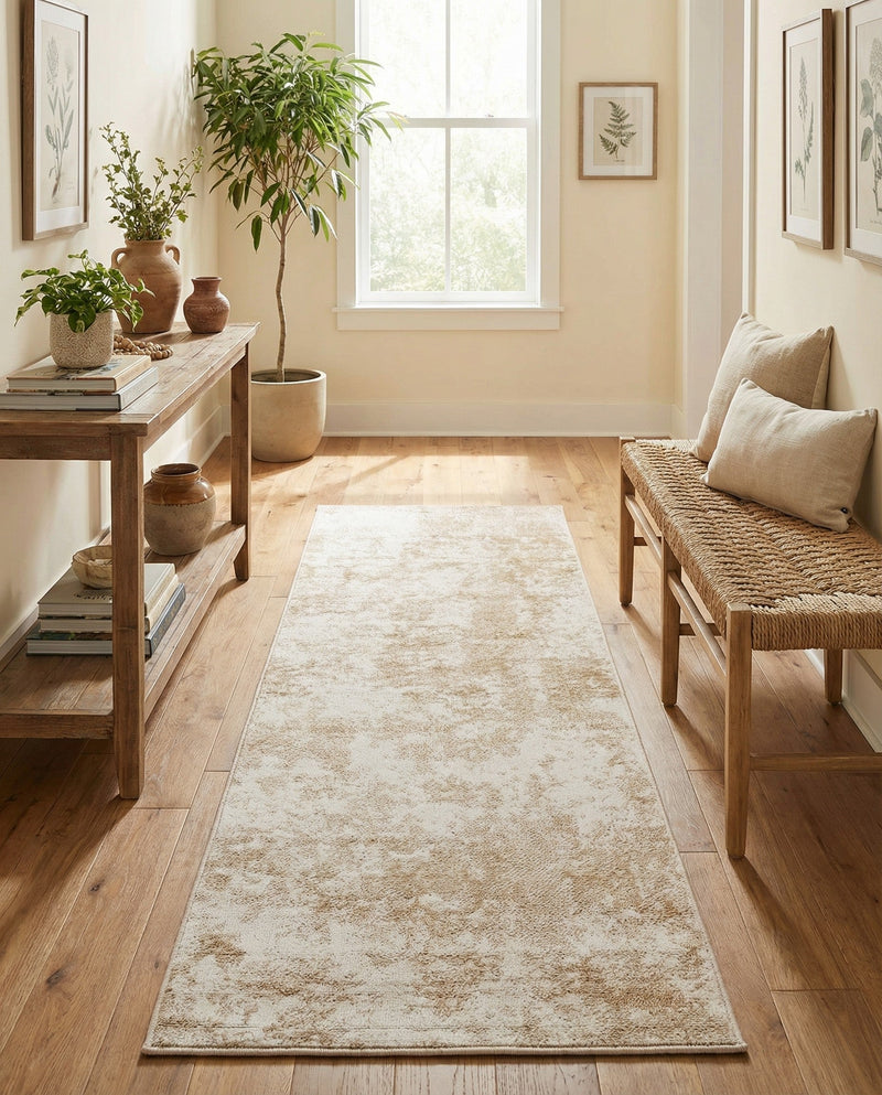 Luminara Sands Collection Area Rug - Elysium (Sand) Runner Sand  lifestyle 77