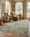 Caribbean Cove Collection Area Rug -  Tobago Rectangle Aqua  lifestyle 70