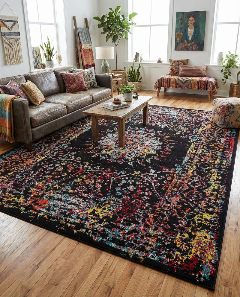 Brighton Terrace Collection Area Rug -  Withdean Rectangle Multi  lifestyle 18